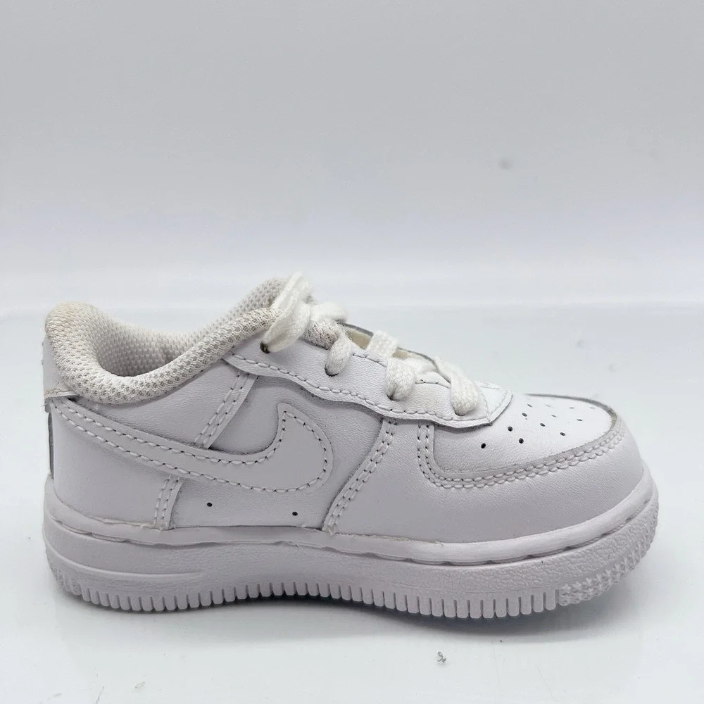 Nike Air Force 1  TD White Kid's Sneakers Toddler Triple White Low Top Size 6 C